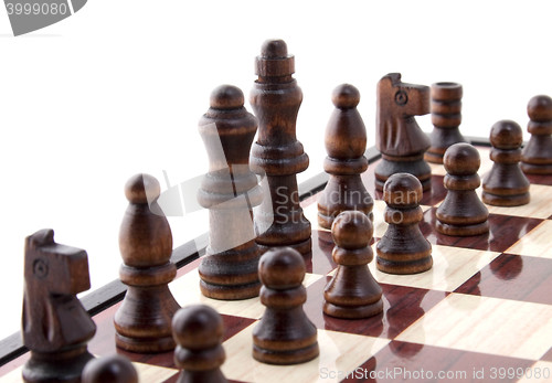 Image of pieces on chess board
