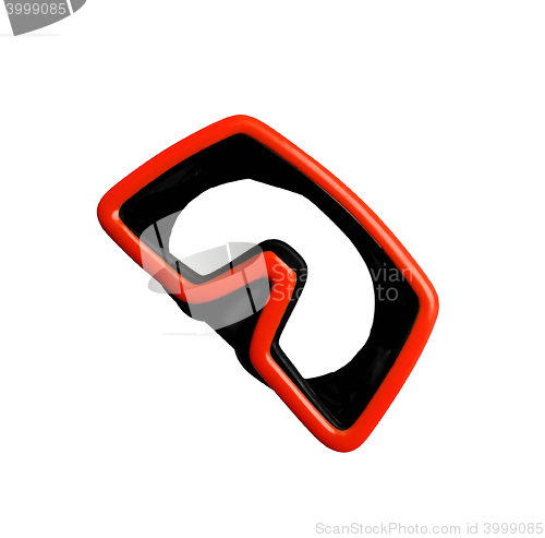 Image of red Diving mask