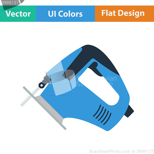 Image of Flat design icon of jigsaw icon