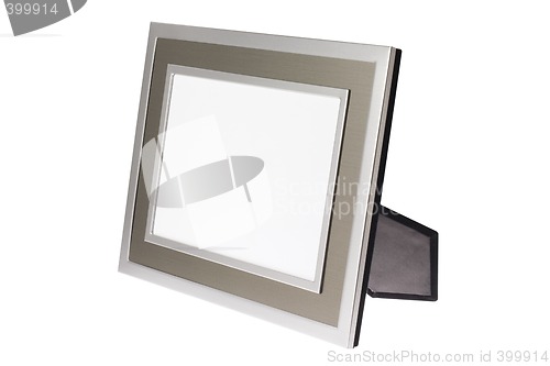 Image of Metallic silver photo frame