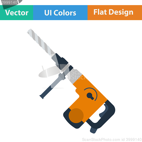 Image of Flat design icon of electric perforator