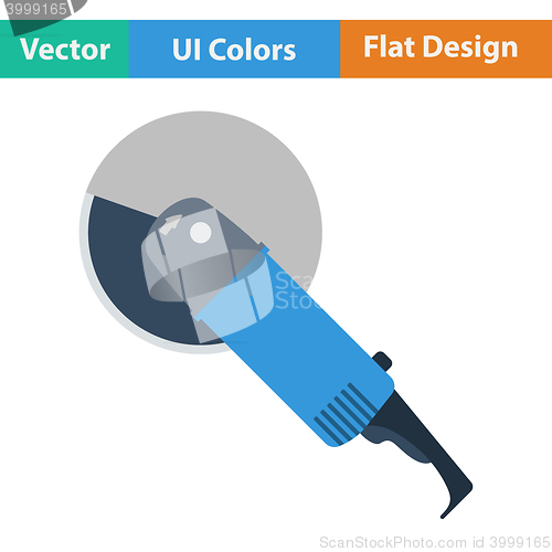 Image of Flat design icon of grinder