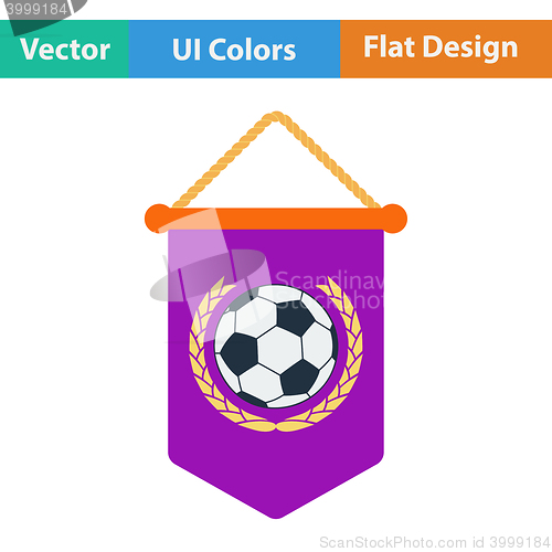 Image of Football pennant icon