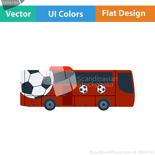 Image of Football fan bus icon