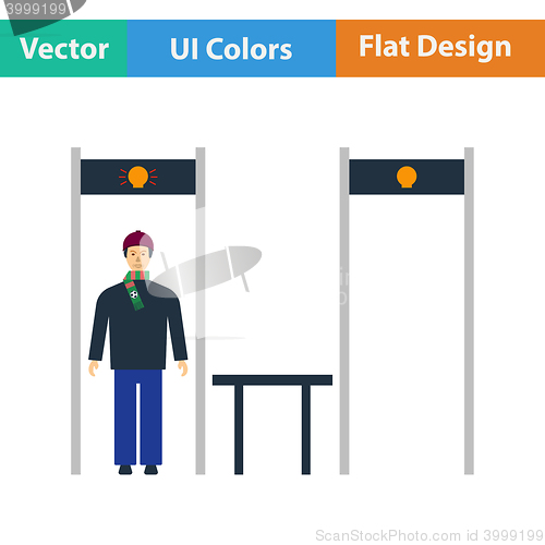 Image of Stadium metal detector frame icon