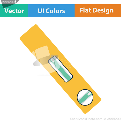 Image of Flat design icon of construction level