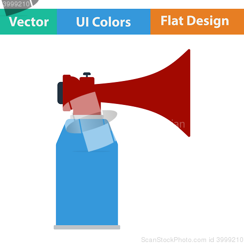 Image of Football fans air horn aerosol icon. 