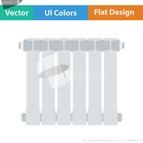 Image of Flat design icon of Radiator
