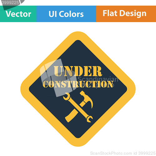 Image of Flat design icon of Under construction
