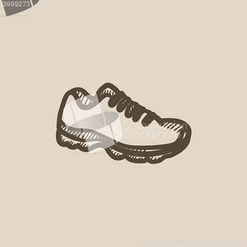 Image of Sneaker sketch icon.