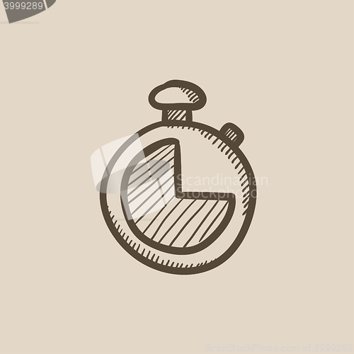 Image of Stopwatch sketch icon.