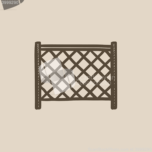 Image of Sports nets sketch icon.