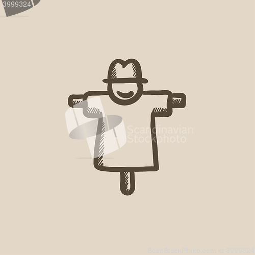 Image of Scarecrow sketch icon.