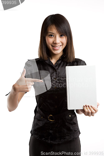 Image of Asian student and book