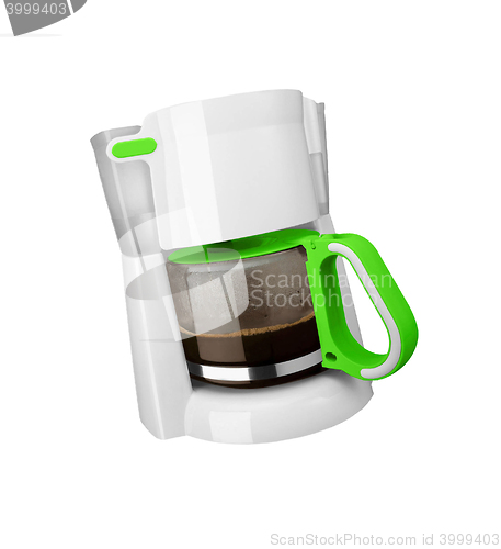 Image of coffee machine isolated