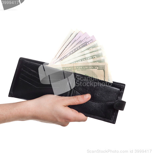 Image of dollars sticking out of wallet