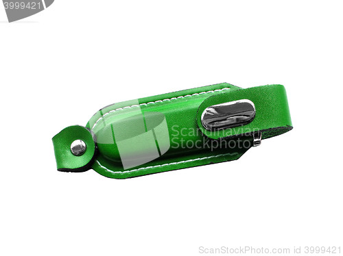 Image of green cover for usb flash