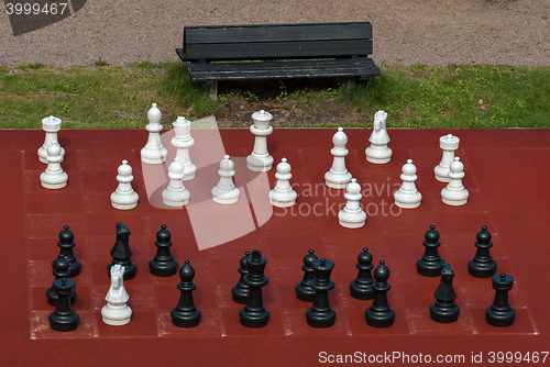 Image of Large outdoor chess.