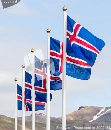 Image of Iceland flag - flag of Iceland