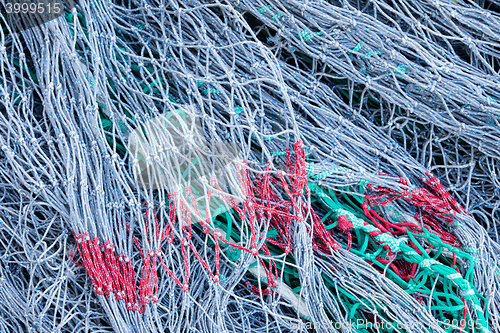 Image of Pile of fishing nets