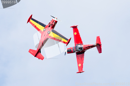 Image of LEEUWARDEN, THE NETHERLANDS - JUNE 10, 2016: Belgium Red Devils 