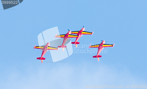 Image of LEEUWARDEN, THE NETHERLANDS - JUNE 10, 2016: Belgium Red Devils 