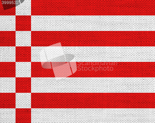 Image of Flag on old linen