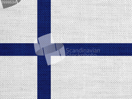 Image of Flag on old linen