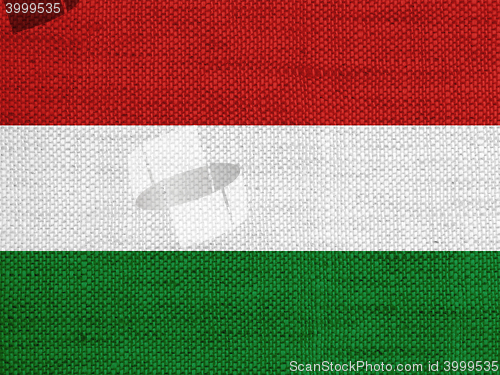 Image of Flag on old linen
