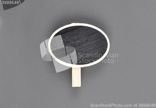 Image of Wooden plate with leg