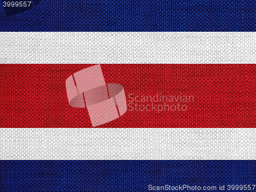 Image of Flag on old linen