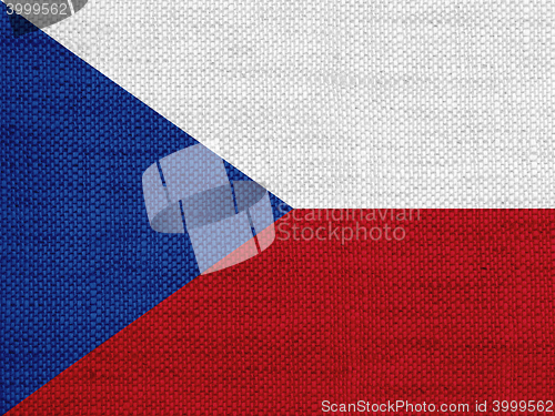 Image of Flag on old linen