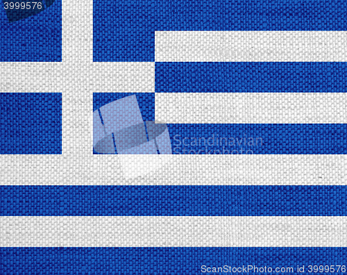 Image of Flag on old linen