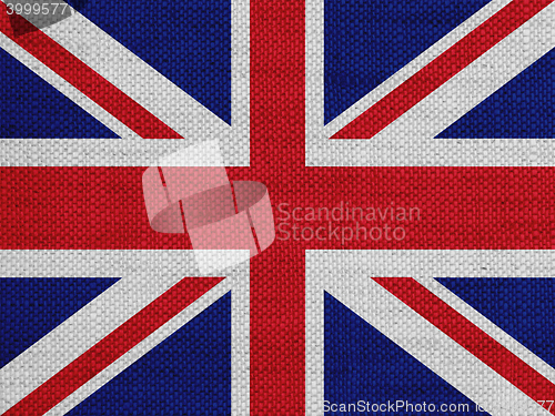 Image of Flag on old linen