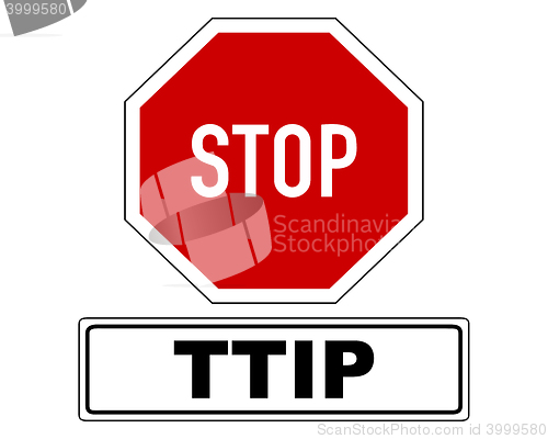 Image of Stop sign with added information