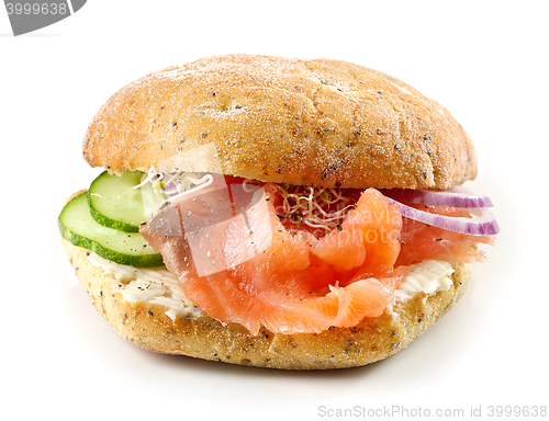 Image of sandwich with smoked salmon