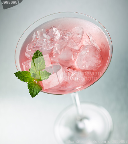 Image of iced pink cocktail