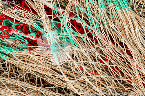 Image of Pile of fishing nets