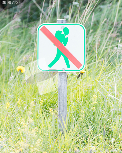 Image of Forbidden to walk over here - Iceland