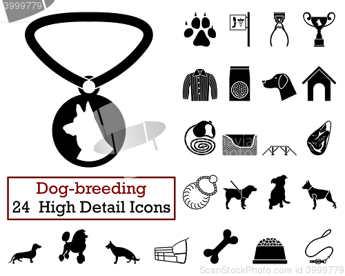 Image of Set of 24 Dog-breeding