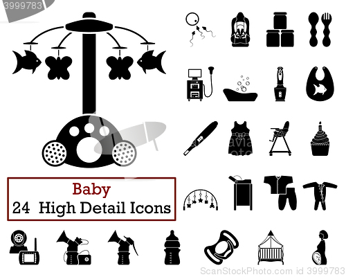Image of Set of 24 Baby Icons