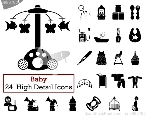 Image of Set of 24 Baby Icons