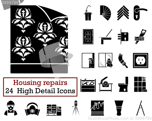 Image of Set of 24 Housing repairs Icons