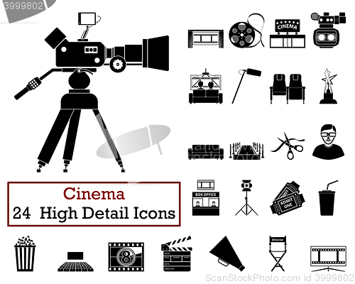 Image of Set of 24 Cinema Icons
