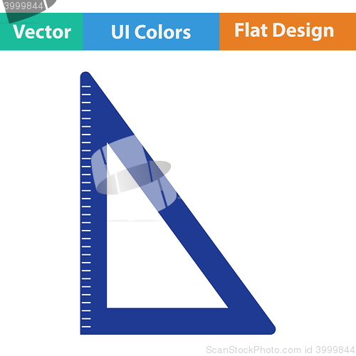Image of Flat design icon of Triangle