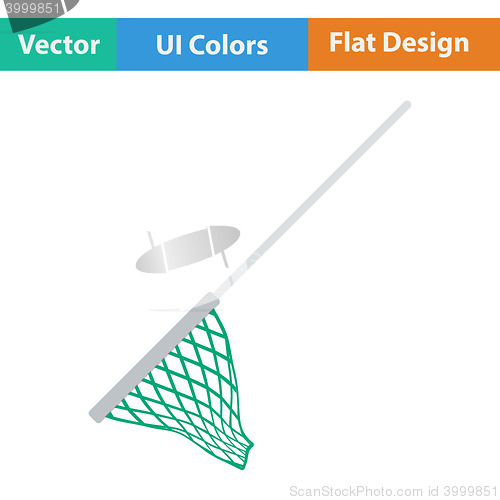 Image of Flat design icon of Fishing net