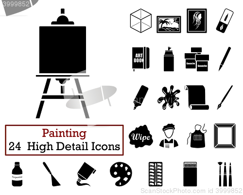 Image of Set of 24  Artist Icons