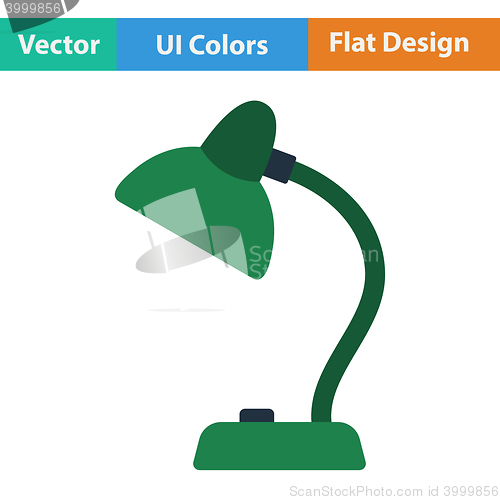 Image of Flat design icon of Lamp