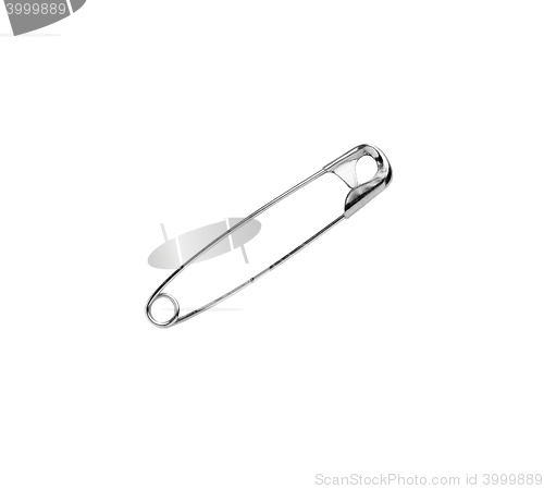 Image of metal silhouette of a closed safety pin