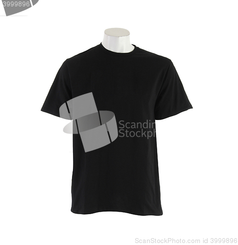 Image of Black T-shirt isolated